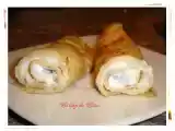 Receta Crepes con crema de requesón y eneldo