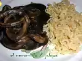 Receta Calamares en tinta con pasta