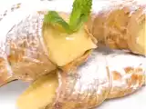 Receta Canutillos con crema de melón