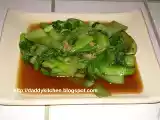 Receta Verdura china (bok choy) salteada con salsa de ostras