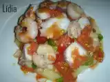 Receta Pulpo con patatas y gambas