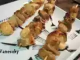 Receta Brochetas de pavo