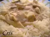 Receta Solomillo de pollo en salsa con arroz blanco (thermomix)