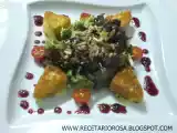 Receta Ensalada a la vinagreta de frambuesa