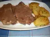 Receta Chuletas de aguja en salsa de vino tinto