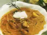 Receta Sopa de mejillones y fideos