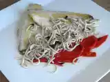 Receta Dorada con gulas al ajillo