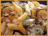 Receta Pasta con salmon y queso de cabra (thermomix)
