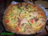Receta Quiche de verduras y jamon.