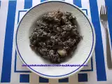 Receta Arroz negro con gambas y calamar