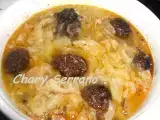 Receta Sopa de col y morcilla