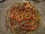 Receta Gulas con gambón al ajillo
