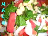 Receta Ensalada de espinacas con garbanzos