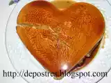 Receta Tarta de café corazón partio...