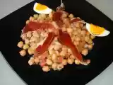 Receta Ensalada de garbanzos con jamón