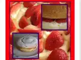 Receta Bizcocho relleno de crema pastelera con fresa
