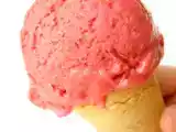 Receta Helado de fresas y leche de coco