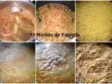 Receta Fideos con gambones