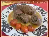 Receta Rollitos de ternera con espinacas al pedro ximenez