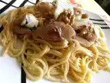 Receta Pasta con peras y nueces y salsa gorgonzola