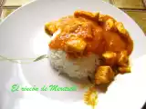 Receta Pechugas de pollo con salsa de coco y curry