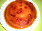 Receta Flan de melocotón