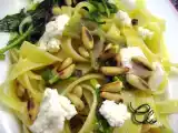 Receta Pasta con albahaca y queso de cabra