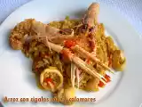 Receta Arroz con cigalas y rape