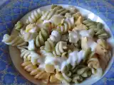 Receta Ensalada de pasta y tortilla al queso