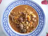 Receta Verdinas con langostinos y almejas