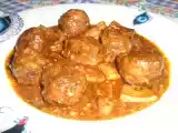 Receta Sepia con albondigas