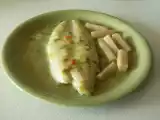 Receta Pescado en salsa de esparragos.