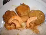 Receta Albóndigas de mero con langostinos