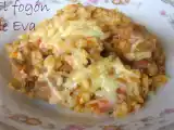 Receta Arroz con hígados de pollo y gratinado de queso