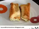 Receta Rollitos de salmon y queso fresco