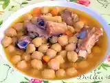 Receta Garbanzos con costillas
