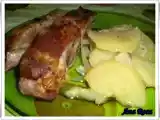 Receta Costilla al ajillo asada con patatas