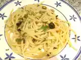 Receta Spaghetti olive e capperi (espaguetis con aceitunas y alcaparras)