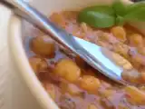 Receta Garbanzos con setas y butifarra
