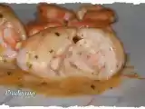 Receta Rollitos de lenguado con langostinos