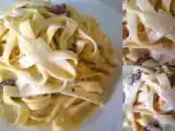 Receta Tagliatelle con roquefort y pasas corinto
