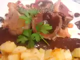 Receta Solomillos de cerdo ibérico en salsa de chocolate.