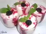 Receta Mousse de vainilla con coulis de moras