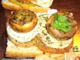 Receta Tosta de champiñon y queso de cabra