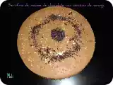 Receta Semifrio de mousse de chocolate con corazon de naranja