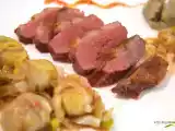Receta Magret de pato con castañas
