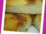 Receta Bizcocho del revés con piña