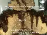 Receta Bizcocho de castañas con chocolate al microondas light