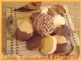 Receta Galletas de naranja y chocolate con prensa paso a paso