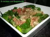 Receta Ensalada de espinacas con jamón